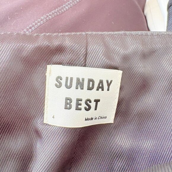 Aritzia Sunday Best Flynn Quilted Faux Leather Mini Skirt Black Size 4 - Picture 8 of 10